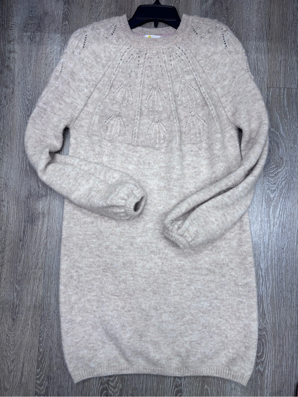Boden Cream Cable Sweater Dress